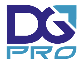 logo dg pro textile professionnel personnalisé