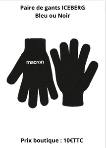 Paire de gants ICEBERG Macron
