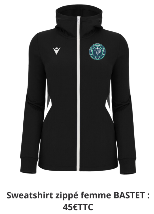 Sweatshirt zippé femme BASTET Macron