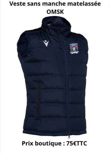 Veste sans manche matelassée OMSK Macron