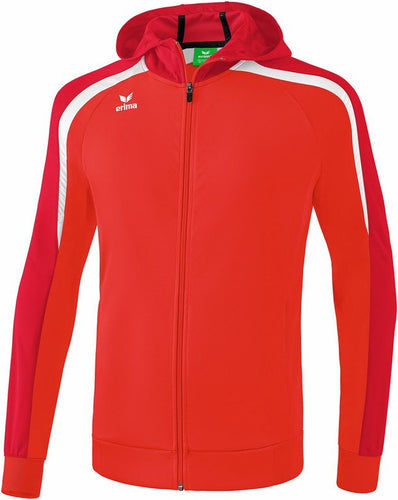 veste entraînement liga capuche homme rouge