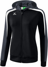 Charger l&#39;image dans la galerie, veste entraînement ligafemme  noir gris