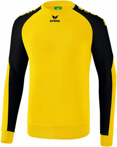 sweat shirt essential 5-C jaune noir