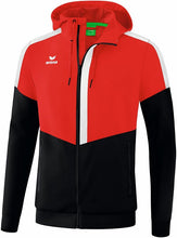 Charger l&#39;image dans la galerie, veste à capuche tracktop squad rouge noir