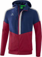 Charger l&#39;image dans la galerie, veste à capuche tracktop squad new navy bordeaux