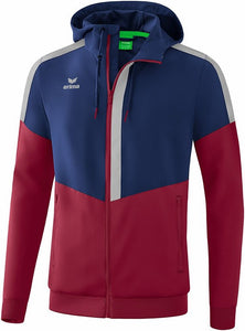 veste à capuche tracktop squad new navy bordeaux