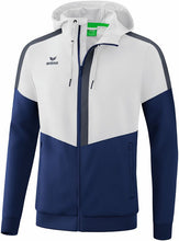Charger l&#39;image dans la galerie, veste à capuche tracktop squad blanc new navy