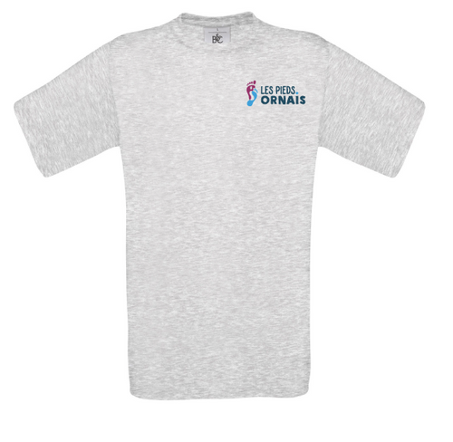 tshirt les pieds ornais gris