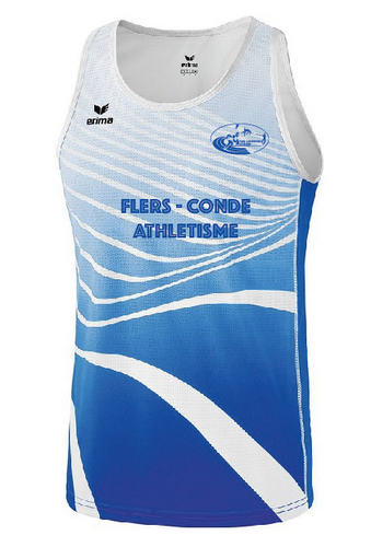 singlet entraînement bleu royal blanc fca