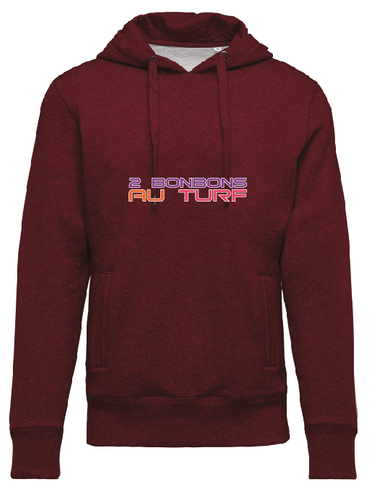 sweat capuche bordeaux 2bat