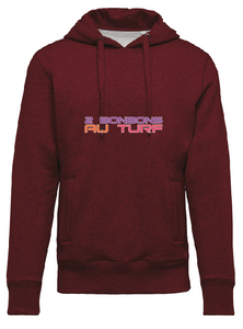 sweat capuche bordeaux 2bat