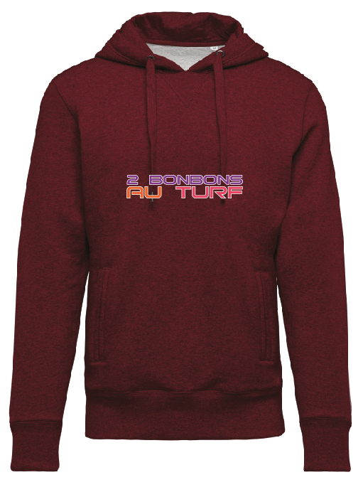 sweat capuche bordeaux 2bat