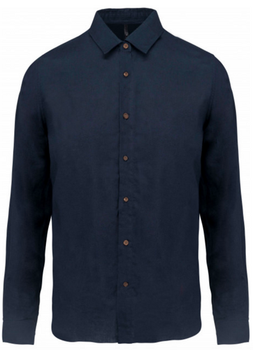 Chemise lin et coton Manches Longues Homme / Personnalisable