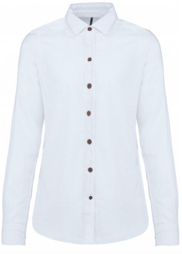 Chemise lin et coton Manches Longues Femme / Personnalisable
