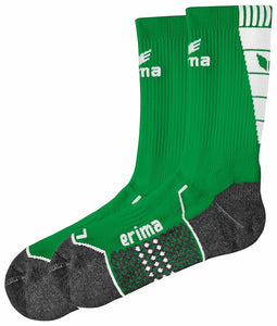 Chaussettes entraînement émeraude blanc