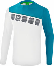 Charger l&#39;image dans la galerie, Longsleeve 5-C blanc oriental bleu colonial