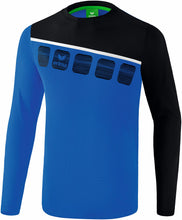 Charger l&#39;image dans la galerie, Longsleeve 5-C New royal noir et blanc