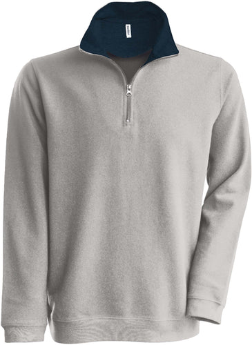 Sweat-Shirt Piqué Col Zippé Homme / Personnalisable
