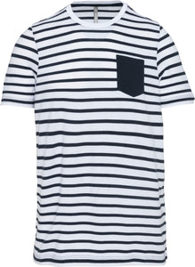 Tee-Shirt Rayé Marin avec poche Enfant / Personnalisable