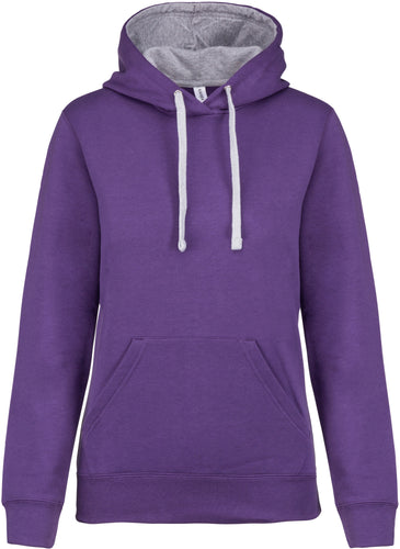 Sweat-Shirt à Capuche Contrastée Femme / personnalisable