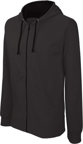 Sweat-Shirt Zippé à Capuche Contrastée Homme / Personnalisable