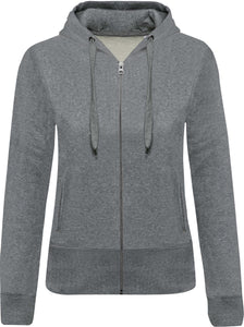 Sweat-Shirt Bio zippé capuche Femme / Personnsalisable