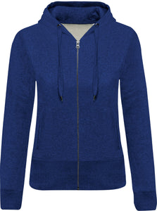 Sweat-Shirt Bio zippé capuche Femme / Personnsalisable