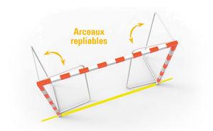 but de hand avec arceaux repliables