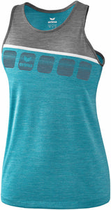 débardeur femme bleu chiné