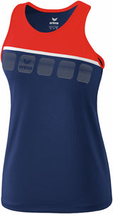 débardeur femme new navy rouge