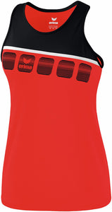 débardeur femme rouge noir