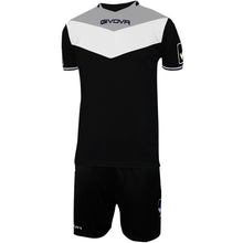 Charger l&#39;image dans la galerie, ensemble maillot interlock noir blanc