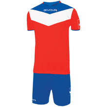 Charger l&#39;image dans la galerie, ensemble maillot interlock rouge blanc bleu