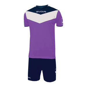 ensemble maillot interlock violet blanc