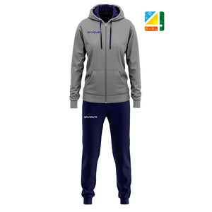 ensemble terry bleu gris