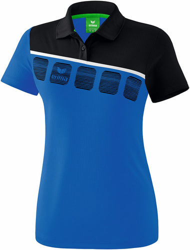 polo bleu noir femme csfmv