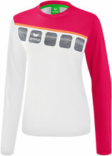 Charger l&#39;image dans la galerie, longsleeve femme 5-C blanc rose