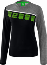 Charger l&#39;image dans la galerie, longsleeve femme 5-C noir grid