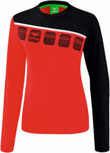 Charger l&#39;image dans la galerie, longsleeve femme 5-C rouge noir