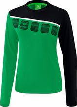 Charger l&#39;image dans la galerie, longsleeve femme 5-C vert noir