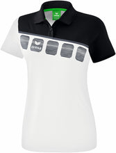 Charger l&#39;image dans la galerie, polo femme 5-C blanc noir