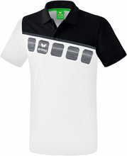 Charger l&#39;image dans la galerie, polo homme 5-C blanc noir