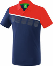 Charger l&#39;image dans la galerie, polo homme 5-C new navy rouge
