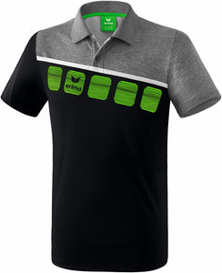 polo homme 5-C noir gris