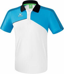 polo homme premium one 2.0 blanc bleu