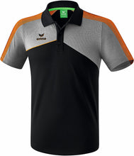 Charger l&#39;image dans la galerie, polo homme premium one 2.0 noir gris orange