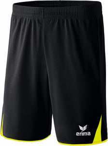 short 5-C classic noir jaune fluo