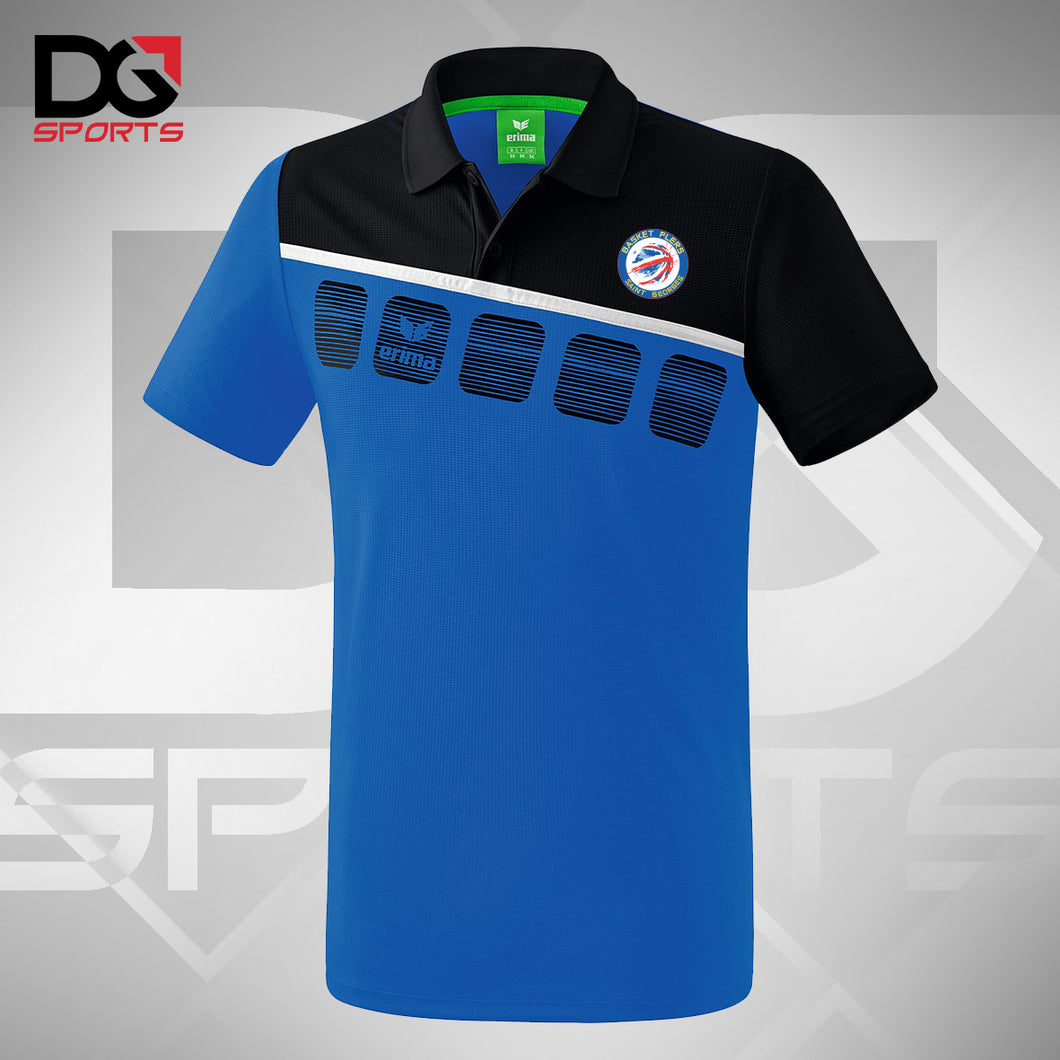 polo bleu royal noir bfsg