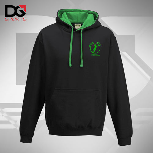 sweat capuche noir vert eahb