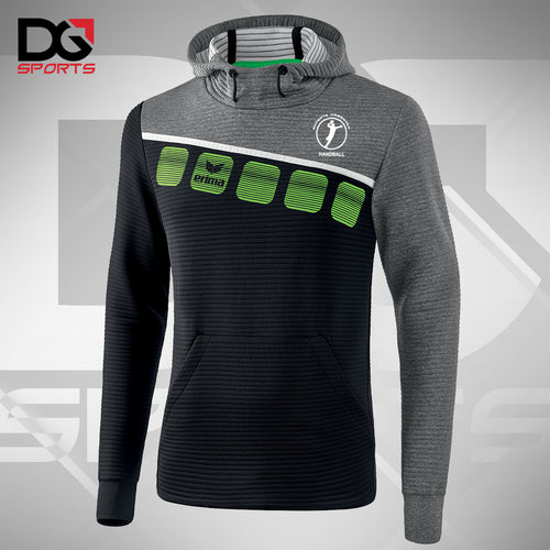 sweat capuche noir gris vert eahb